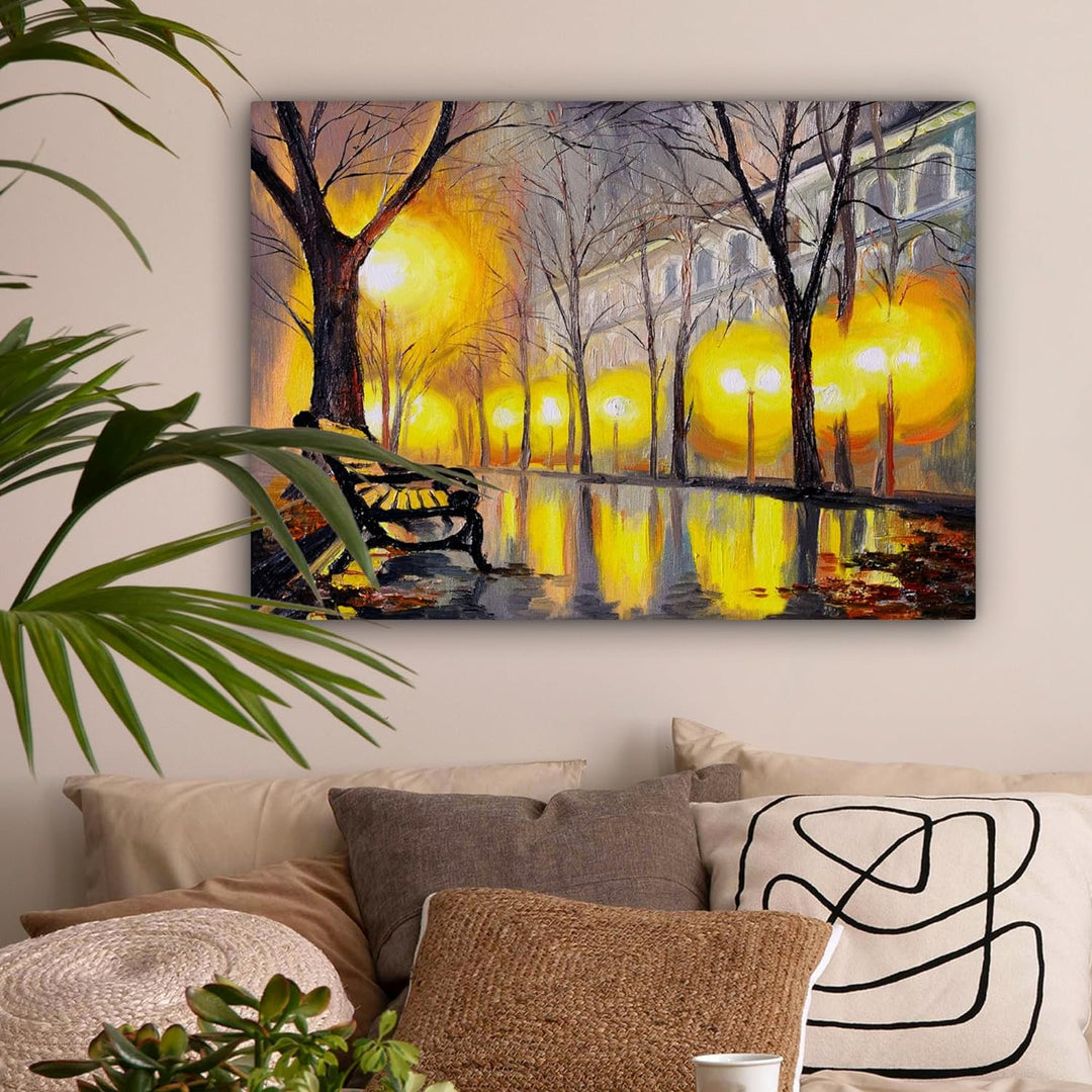 MuchoWow© Bilder 80x60 cm Wohnzimmer Deko Modern Wandbild Foto auf Leinwand Bild Schlafzimmer Room D