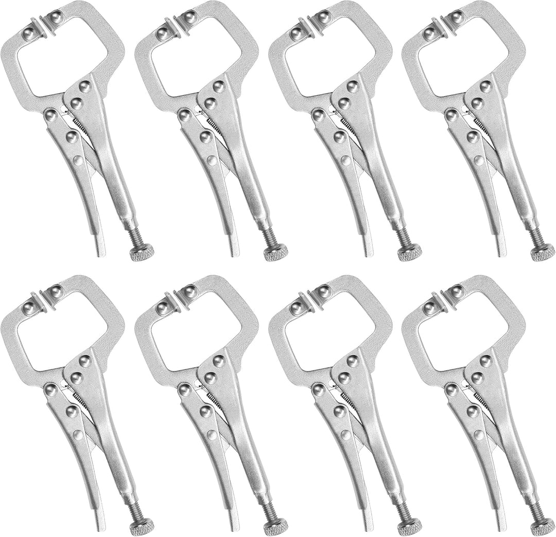 Kurtzy 13,3 cm Schraubzwingen Klemmzwingen Metall Schnellspannzwingen Set Verstellbar mit Schraube S