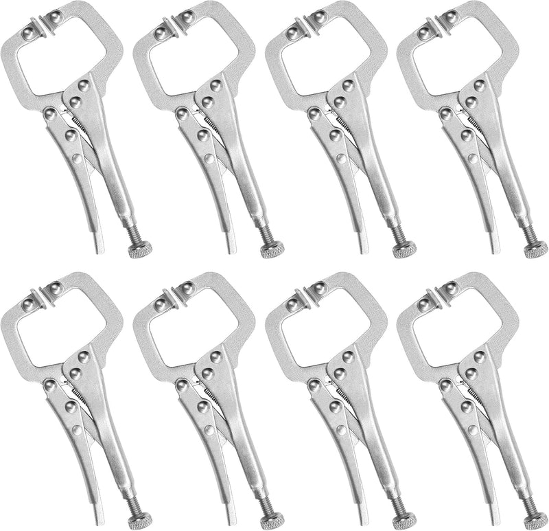 Kurtzy 13,3 cm Schraubzwingen Klemmzwingen Metall Schnellspannzwingen Set Verstellbar mit Schraube S