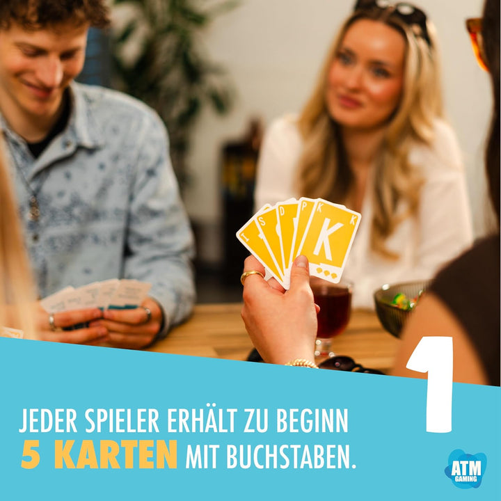 ATM Gaming Quickstop - Das Buchstaben-Duell - Sommer-Edition - Kartenspiel für Jugendliche und Erwac