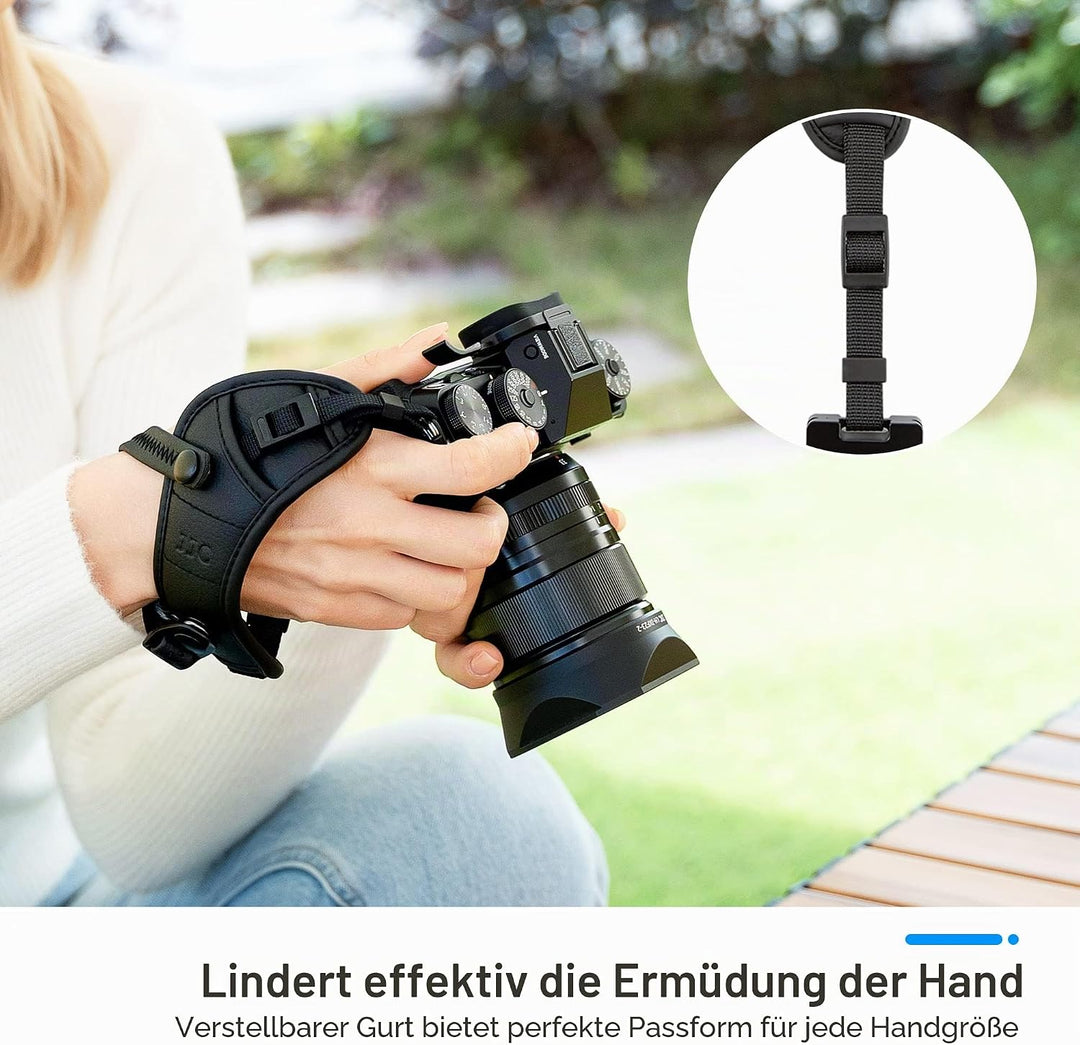 JJC Handschlaufe für DSLR Kameras Canon Nikon(mit Arca Swiss Type Platte) für DSLR Kameras