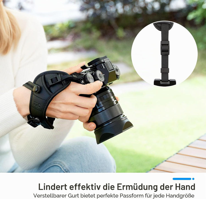 JJC Handschlaufe für DSLR Kameras Canon Nikon(mit Arca Swiss Type Platte) für DSLR Kameras