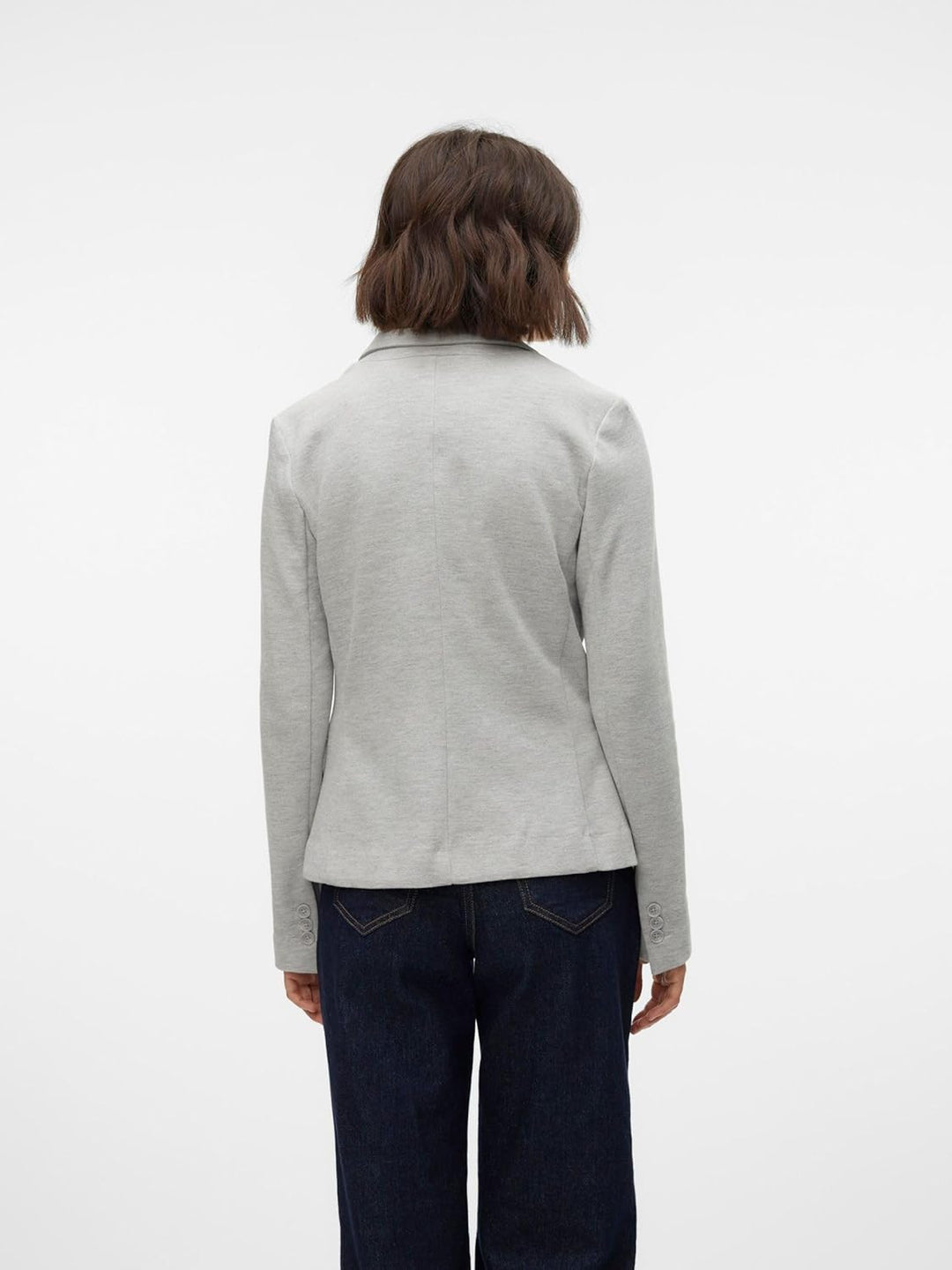 VERO MODA Female Einreihiger Blazer VMJULIA Blazer 34 Light Grey Melange, 34 Light Grey Melange