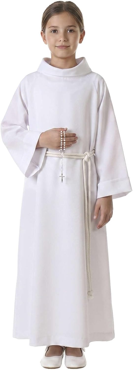 Holyart Erstkommunionalbe Weiss 105 cm (41.5 inc.), 105 cm (41.5 inc.)