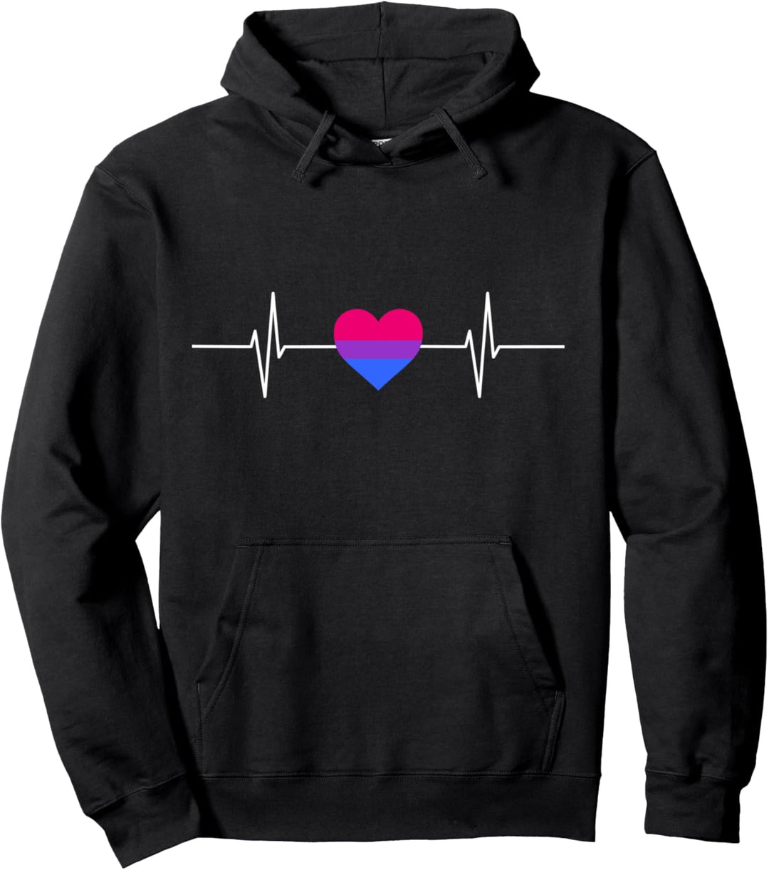 LGBT CSD Herz Bisexuell Pullover Hoodie