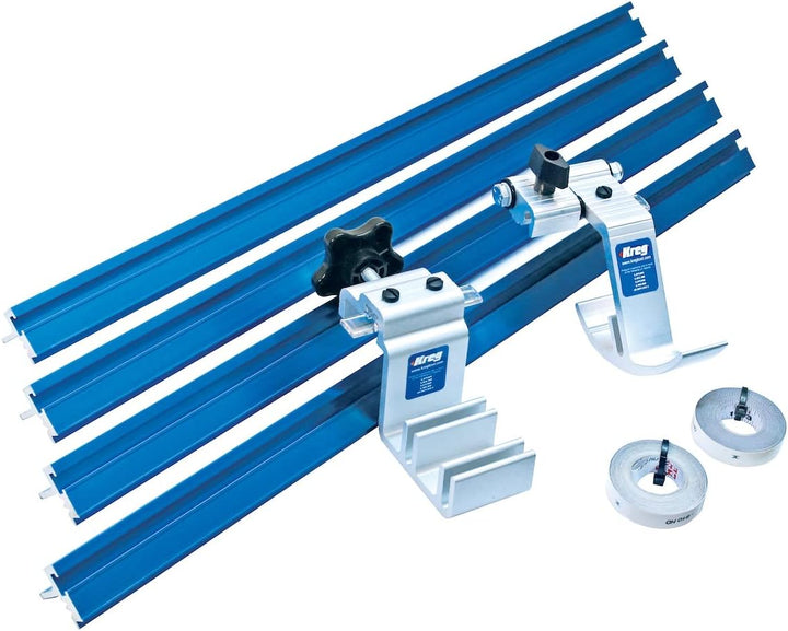 Schienen-Set mit Anschlägen 8-tlg. metrisch | für Gehrungssägen | Frästische