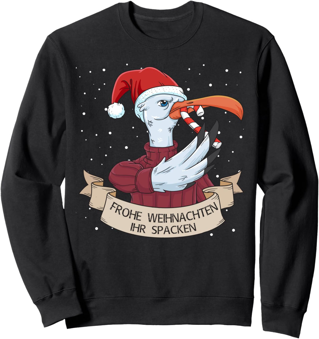 Frohe Weihnachten Ihr Spacken Möwe Norden Geschenk Sweatshirt