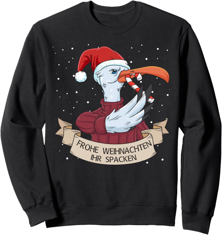 Frohe Weihnachten Ihr Spacken Möwe Norden Geschenk Sweatshirt