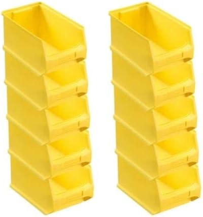 Gelbe Sichtlagerbox 3.0 | HxBxT 12,5x14,5x23,5cm | 2,8 Liter | Sichtlagerbehälter, Sichtlagerkasten,