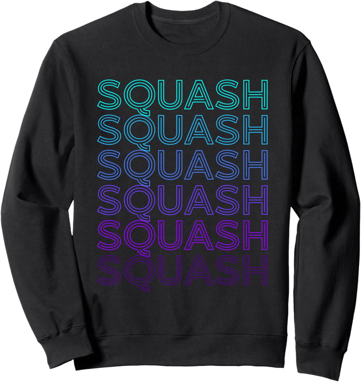 Squashspieler Trainer Retro Sweatshirt