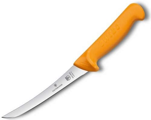 Victorinox Küchenmesser Swibo Ausbeinmesser Normaler Schliff Flex 13 cm Gelb, 13 cm Gelb