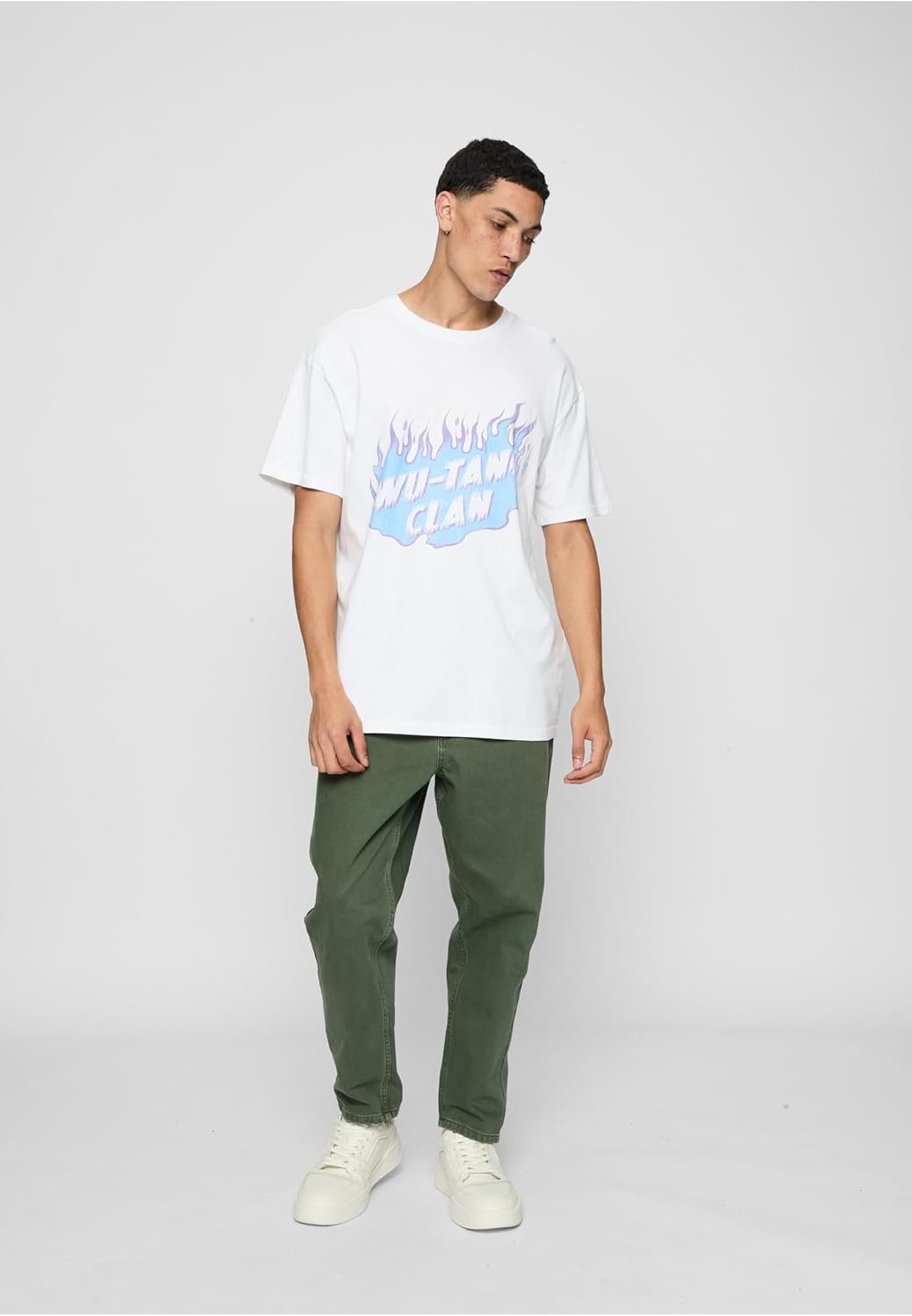 Mister Tee Herren Wu-Tang Clan Wu Cloud Oversize Tee XXL Weiss, XXL Weiss