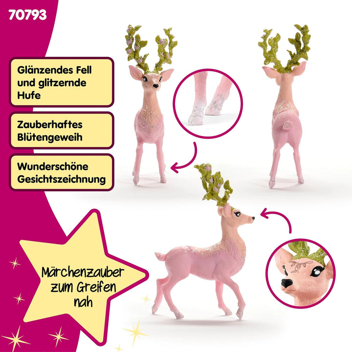 SCHLEICH BAYALA | Magischer Hirsch 70793 | detailgetreue Figur mit hübscher Gesichtszeichnung | Gesc