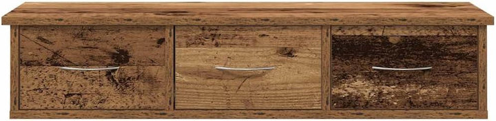 vidaXL Wandschrank Altholz-Optik 88x26x18,5 cm Holzwerkstoff, TV-Hängeschrank, TV-Hängeschränke, sch