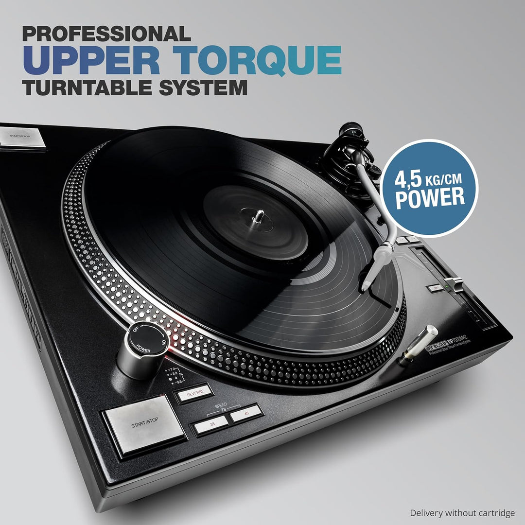 Reloop RP-7000 MK2 – Professioneller DJ Plattenspieler mit Upper Torque Quartz Direktantrieb, neuer