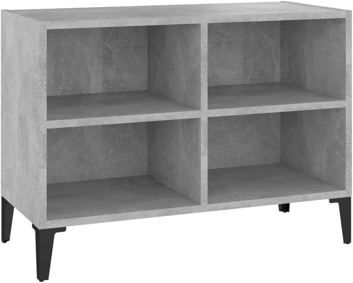 vidaXL TV Schrank mit Metallbeinen 4 Fächern Lowboard Sideboard Fernsehschrank Fernsehtisch TV Möbel