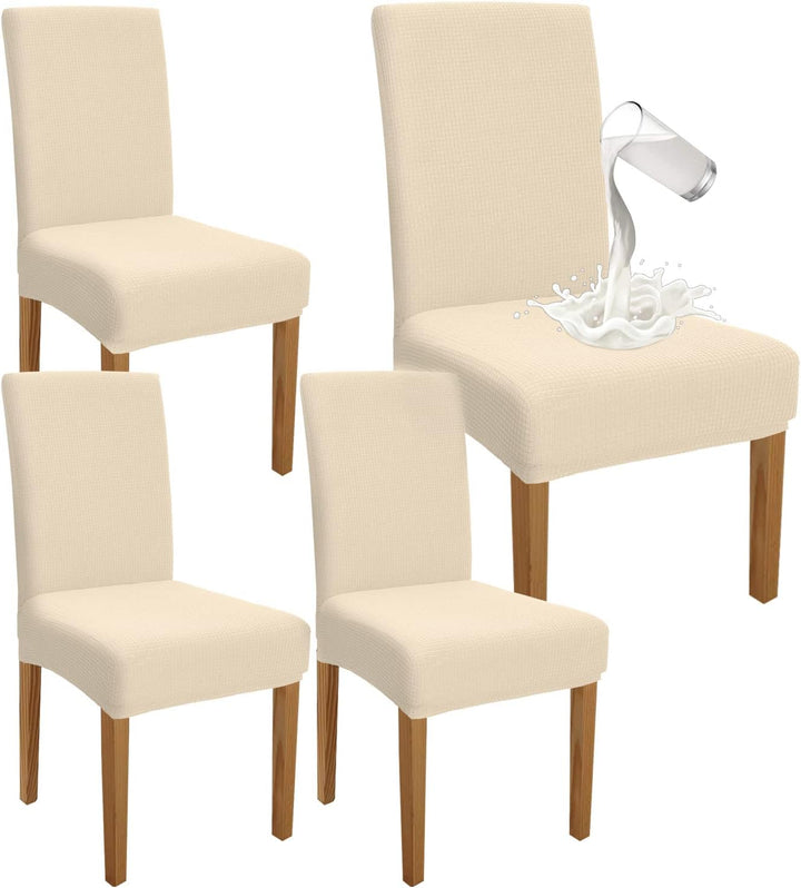 Granbest Premium Wasserdicht Esszimmer Stuhl Abdeckungen Satz Von 4, Stretch Hohen Zurück Stuhlhusse