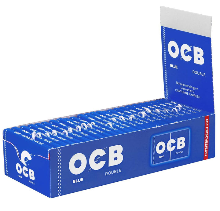 Zigarettenpapier OCB Blau Gummizug 25 Heftchen à 100 Blättchen