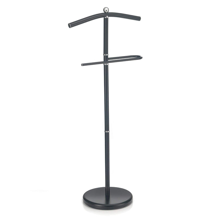 CARO-Möbel Herrendiener JÖRG Kleiderständer Kleiderstange Stummer Diener in schwarz mit Hosenbügel,