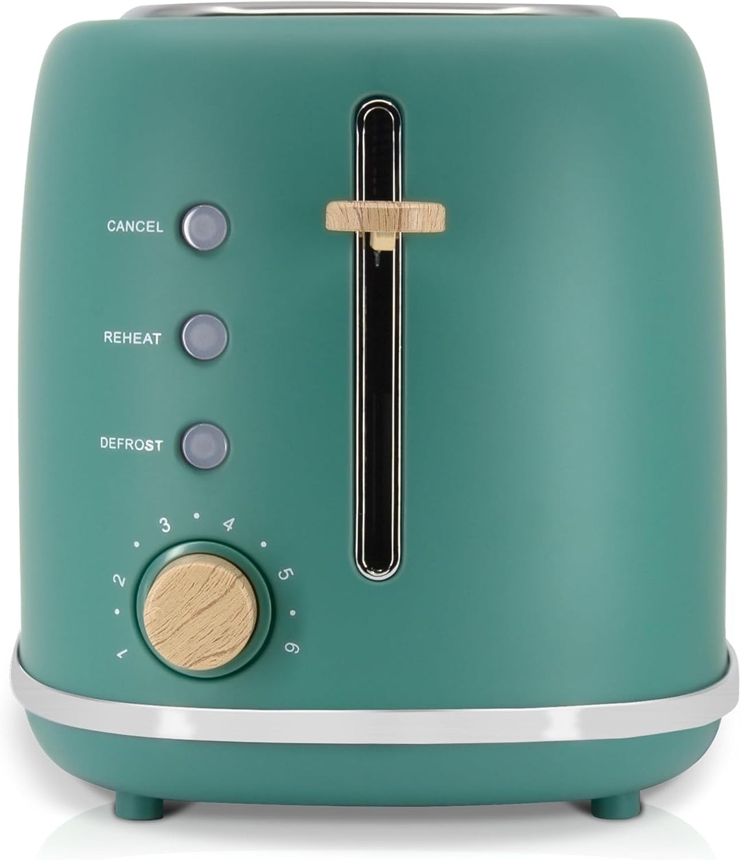 briebe Nordic Toaster mit breitem Schlitz, Toaster für 2 Scheiben, 6 Röststufen, Warmhaltefunktion,