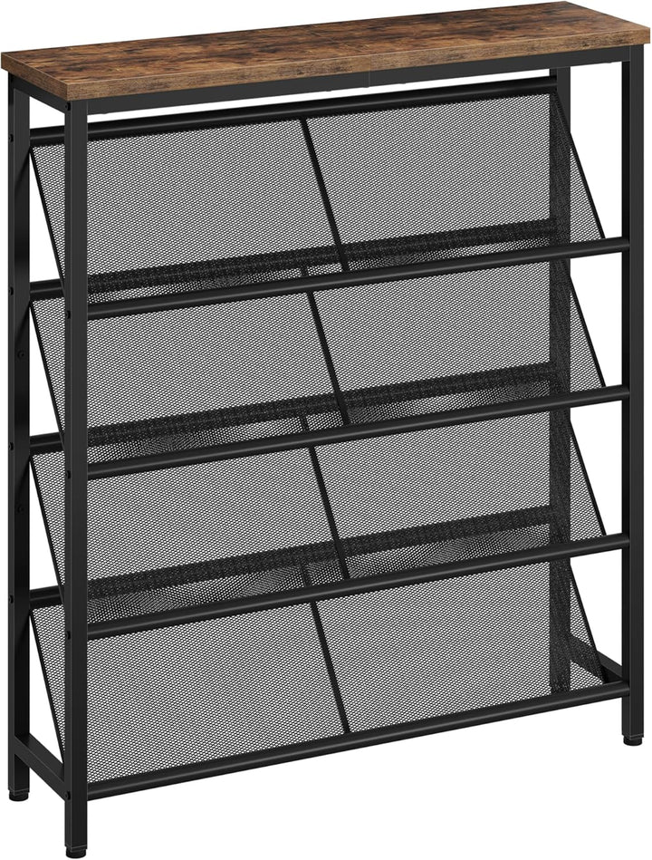 Schuhregal, 5-stufige Schuhablage, Schuhschrank schmal, Schuhständer, Schuhaufbewahrung, Schuh-Organ