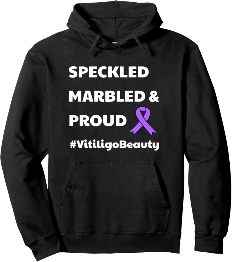 Vitiligo Beauty Gesprenkelte Marmorierte Stolz Awareness Pullover Hoodie