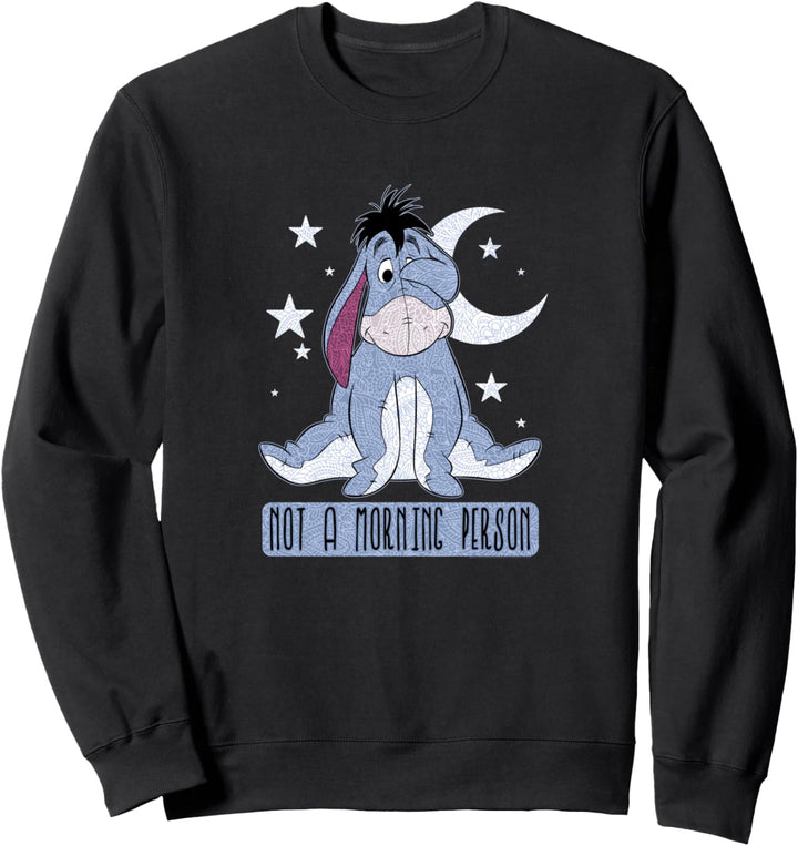 Disney Winnie The Pooh Eeyore Moon & Stars No Mornings Sweatshirt