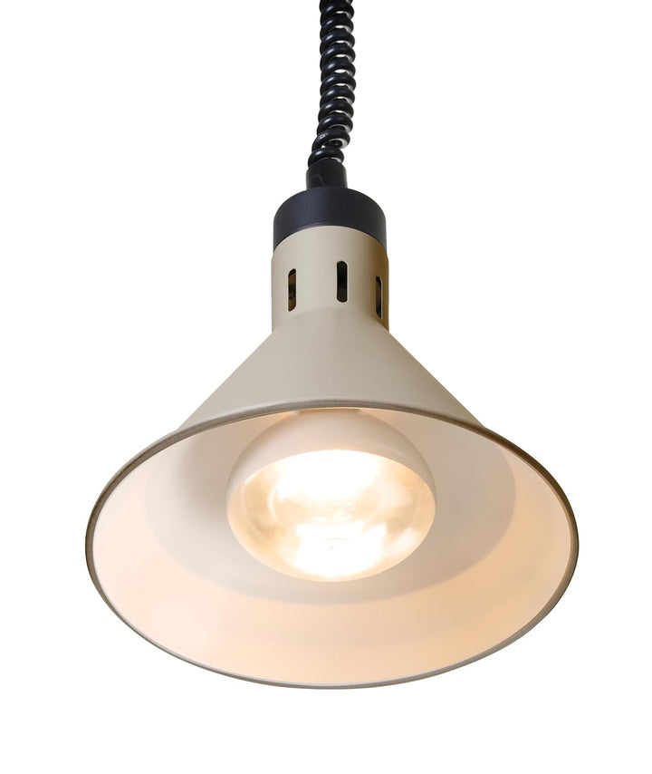 HENDI Wärmelampe, Konisch, Inkl. Bruchsicher Infrarotlampe, Höhenverstellbar, zum Warmhalten von Spe