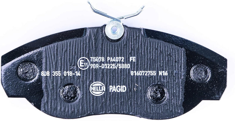 HELLA PAGID 8DB 355 018-141 Bremsbelagsatz - T5078 - Dicke/Stärke: 19.7mm - Bremssystem: Lucas - mit