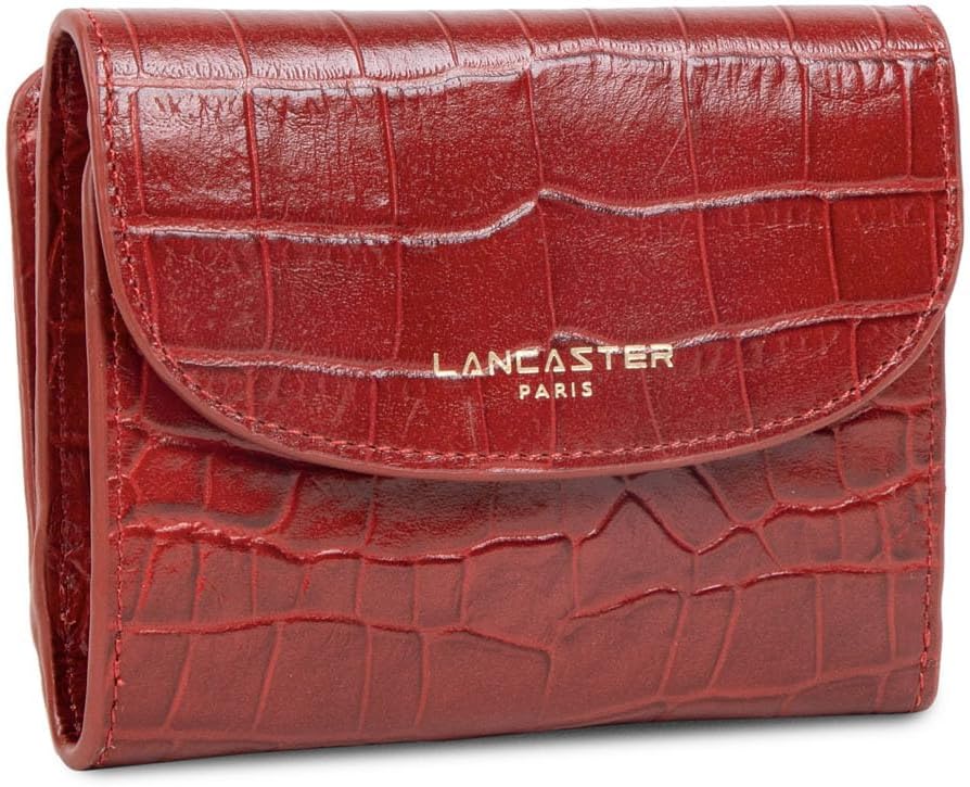Lancaster Exotic Croco Geldbörse rot
