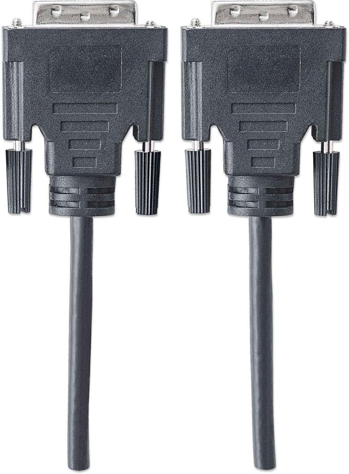 Manhattan 301244 DVI-D Dual Link Stecker auf Stecker DVI Kabel, 5m schwarz, 5m schwarz