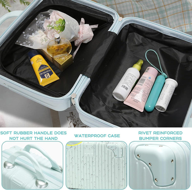 Balakaka Kosmetikkoffer Wasserdicht Schminktasche Leichter Handgepäck Beauty Case mit Handgriff und