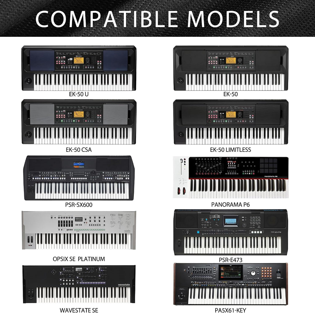 Musiin Staubschutz für Klaviertastatur mit 61 Tasten, kompatibel mit KORG Pa5X 61 Tasten, Pa300, Pa6