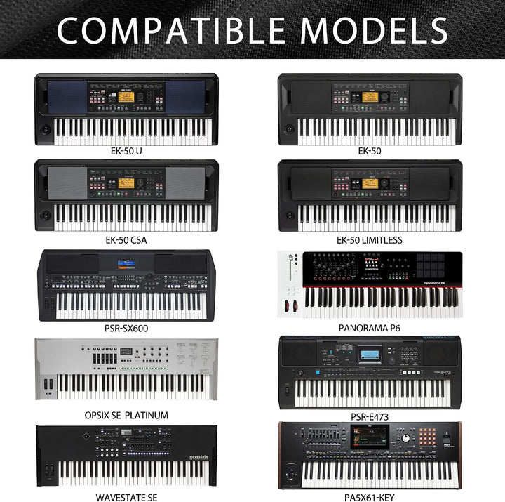 Musiin Staubschutz für Klaviertastatur mit 61 Tasten, kompatibel mit KORG Pa5X 61 Tasten, Pa300, Pa6