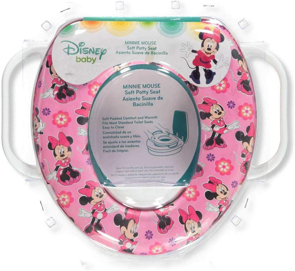 Disney Minnie Mouse Soft Potty Seat with Handles One Size Weiss/Mehrfarbig, One Size Weiss/Mehrfarbi