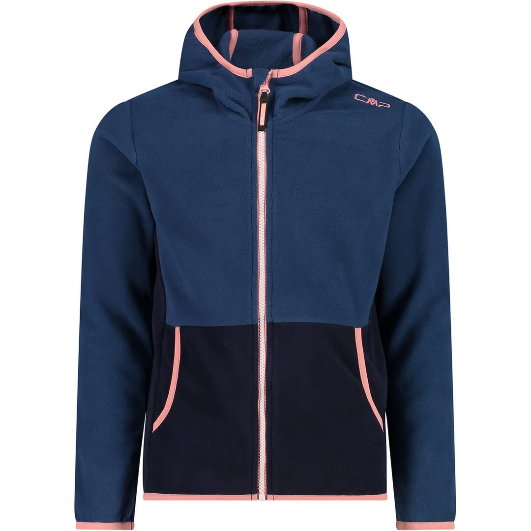 CMP Mädchen Kid G Jacket Fix Hood Jacket 110 Blue Ink, 110 Blue Ink