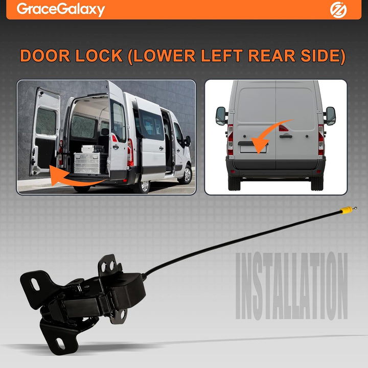GraceGalaxy Hintertür Links Verschlossen für NV400 MOVANO B Master III 2010 93168123 90806-00Q0A 442