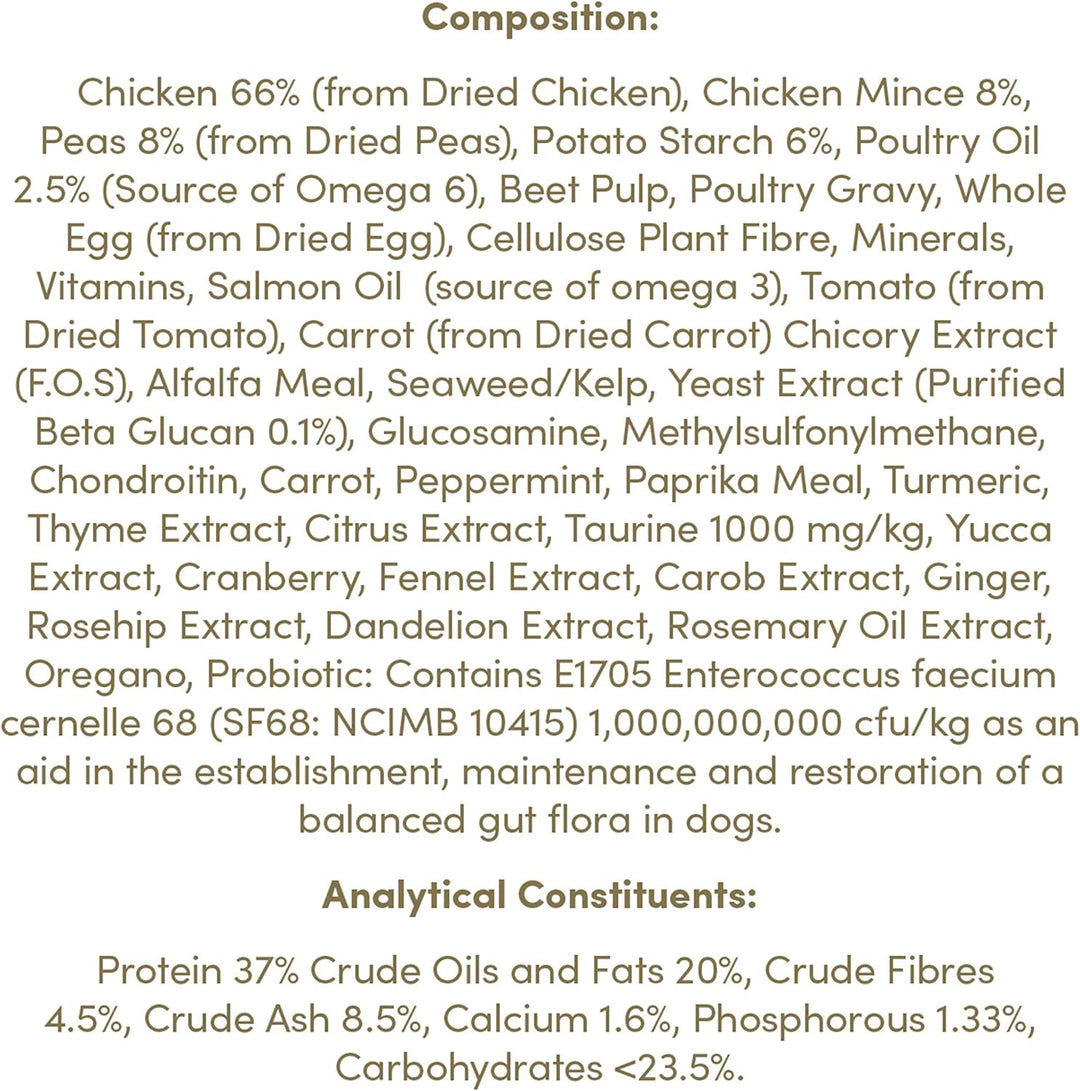 Applaws natürliche komplette trockene Hundefutter für Erwachsene kleine/mittlere Rasse Hunde, Huhn,