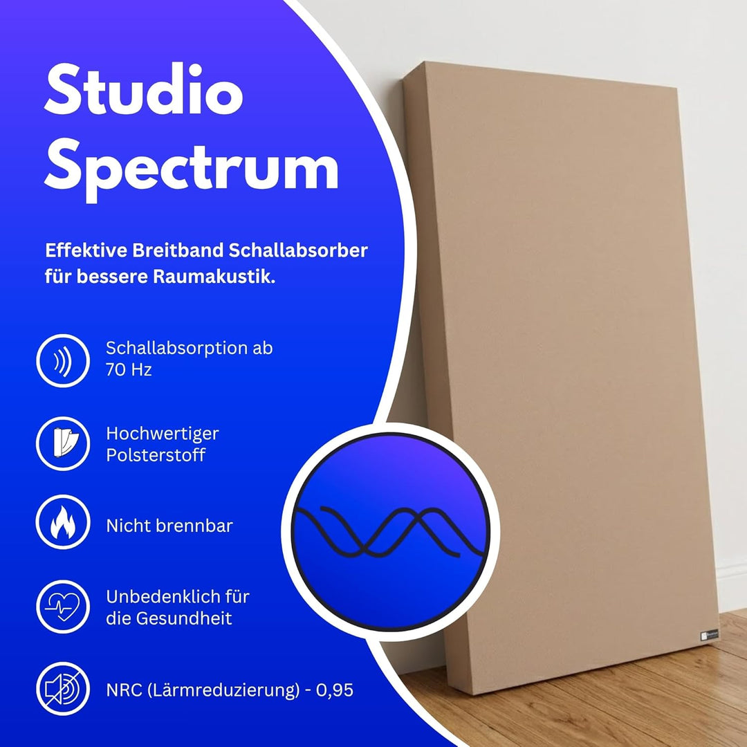 Bluetone Acoustics Studio Spectrum - Schallabsorber Premium - Akustikplatten - Akustikpaneele (100x5