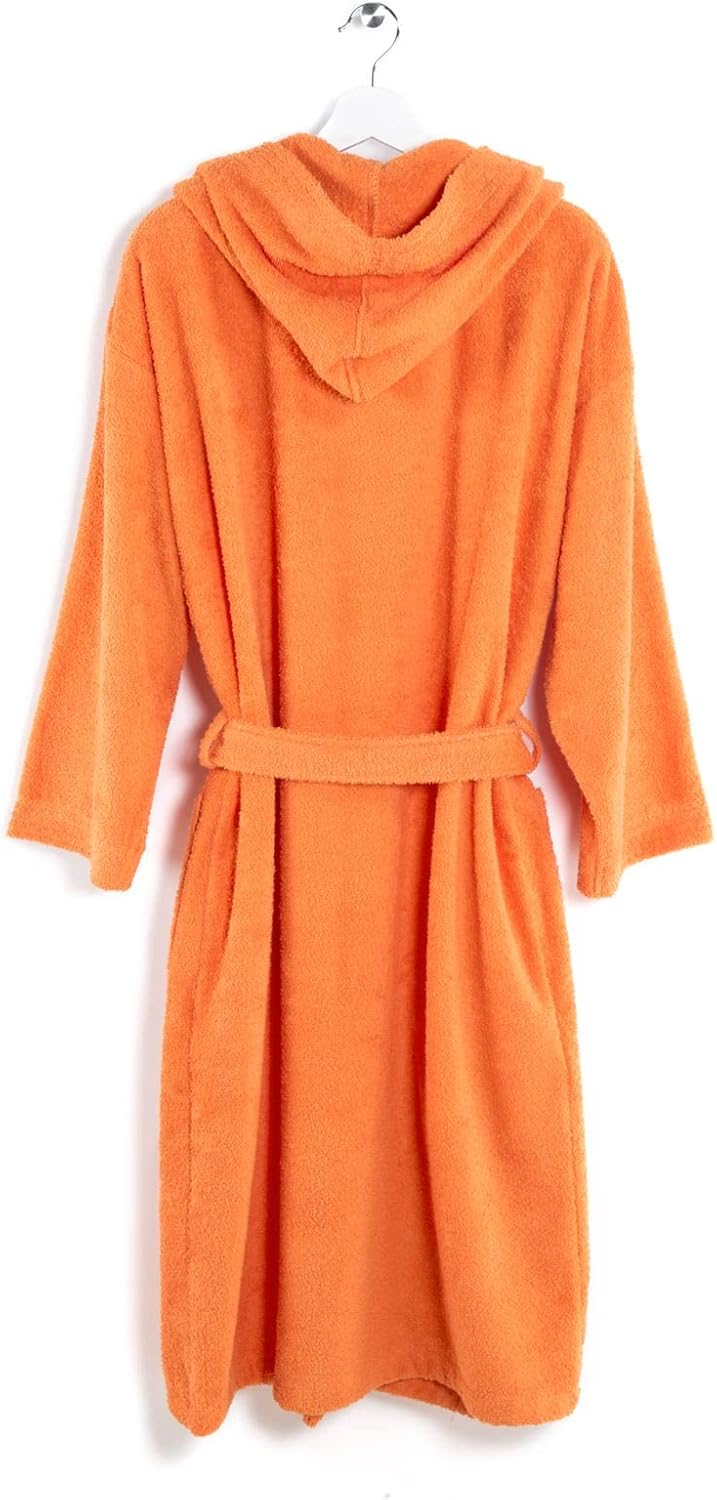 Caleffi Minorca Junior Bademantel mit Kapuze, Orange, 8-10 anni