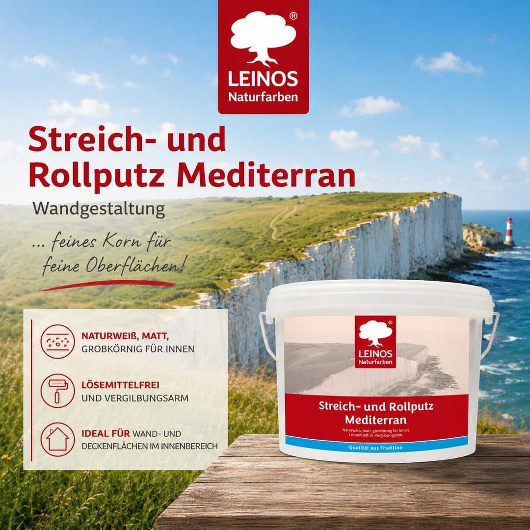 Leinos 680 Streich- und Rollputz Mediterran 10,00 l 10,0 Liter Mediterran, 10,0 Liter Mediterran