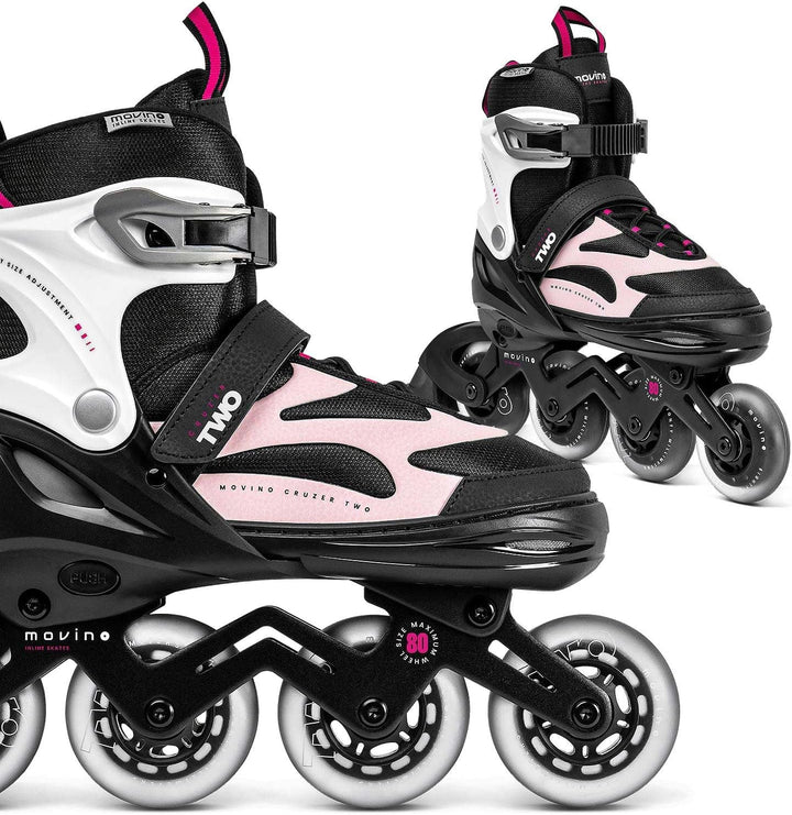 Movino Inline Skates | Cruzer B2/B3/Two | Verstellbare Rollschuhe | Damen Mädchen Jungen Inliner | I