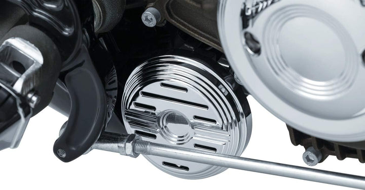 Kuryakyn 9338 Motorrad-Akzent-Zubehör: Legacy Horn Abdeckung & Umzugshalterung für 2015-19 Indian Sc