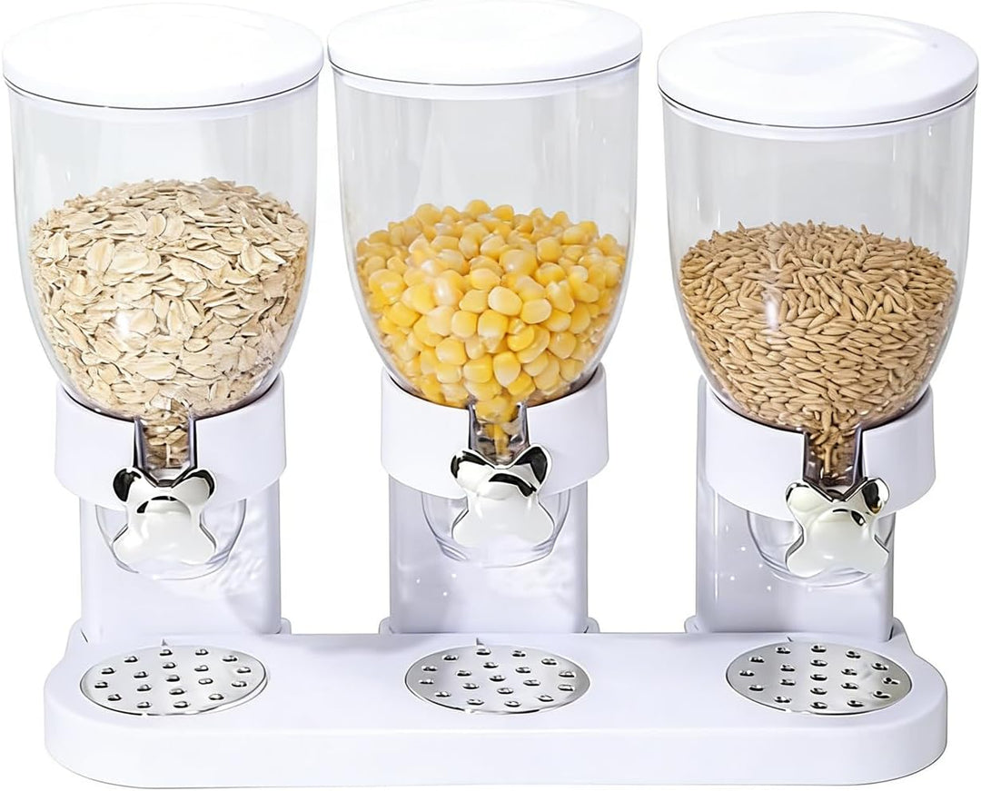 LUPATDY 3er Pack Müslispender 2L, Aufbewahrungsbox Küche Organizer mit Deckel, Cereal Dispenser für