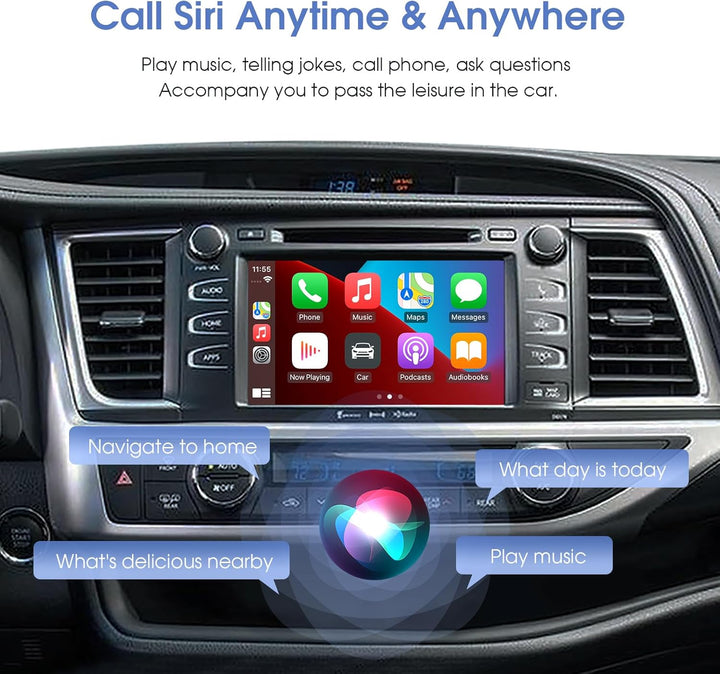 EZoneTronics Wireless Carplay Android Auto Adapter für Toyota Camry/Auris/CHR/Avensis/RAV4/Prius/Hig