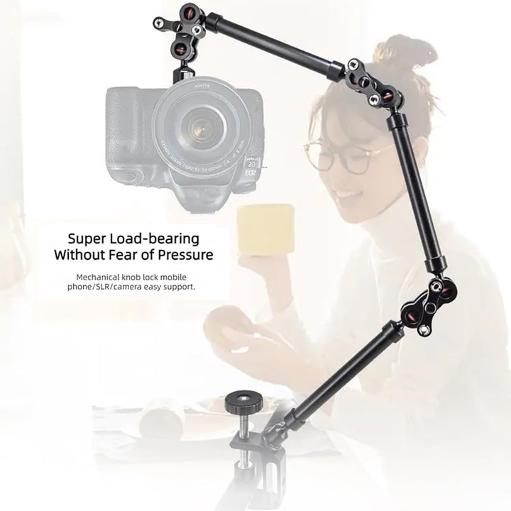 NEWFUN Desktop Magic Arm, Gelenkarm, Kamera Tischhalterung, Flexibel Gelenkarm Tisch Halterung mit 1
