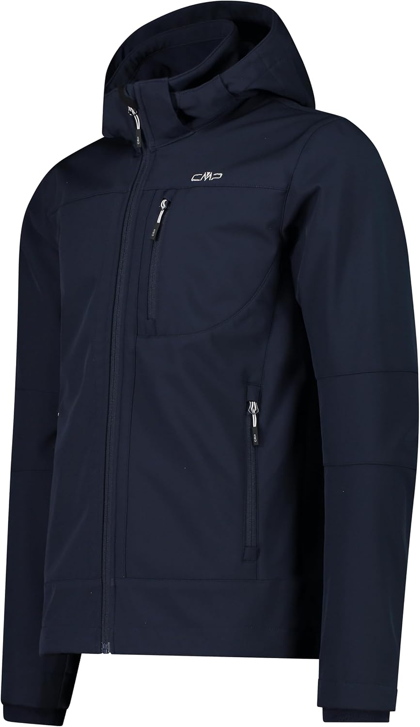 CMP Herren Herrenjacke mit Reissverschluss und Kapuze Softshelljacke 54 B.Blue-Ice, 54 B.Blue-Ice