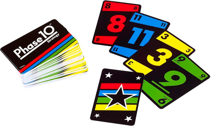 Mattel Games Phase 10 Brettspiel Strategy, interaktives Spiel für die Familie, Perfekt als Kinderspi