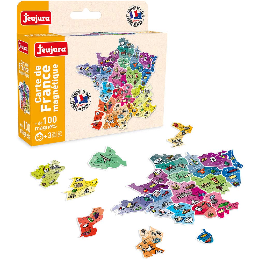 JEUJURA, JeujuraJ8973, Französische Landkarte-Magnet