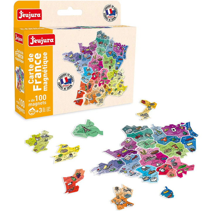 JEUJURA, JeujuraJ8973, Französische Landkarte-Magnet